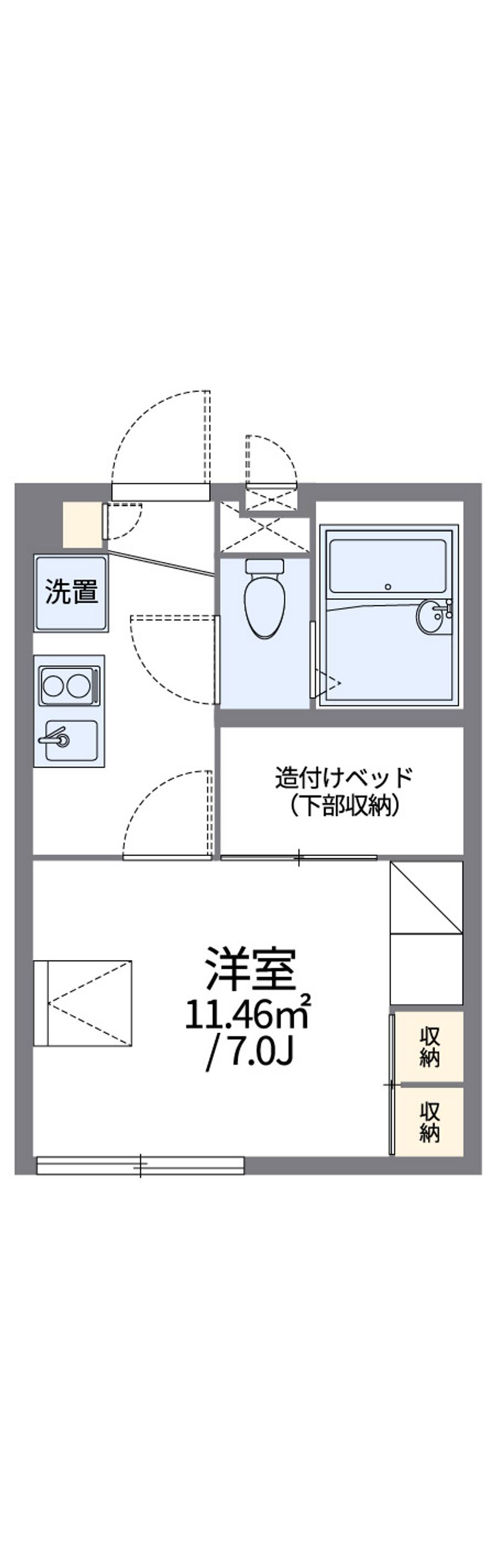 レオパレスかもめＢＯＡＴ 間取図
