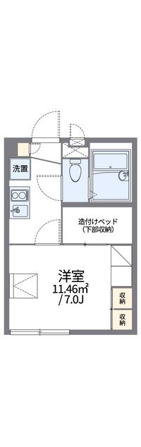 レオパレスかもめＢＯＡＴ 間取り図