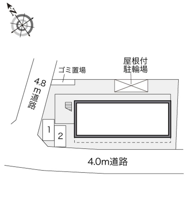 レオパレスチェリーメゾン湘南Ⅱ 配置図