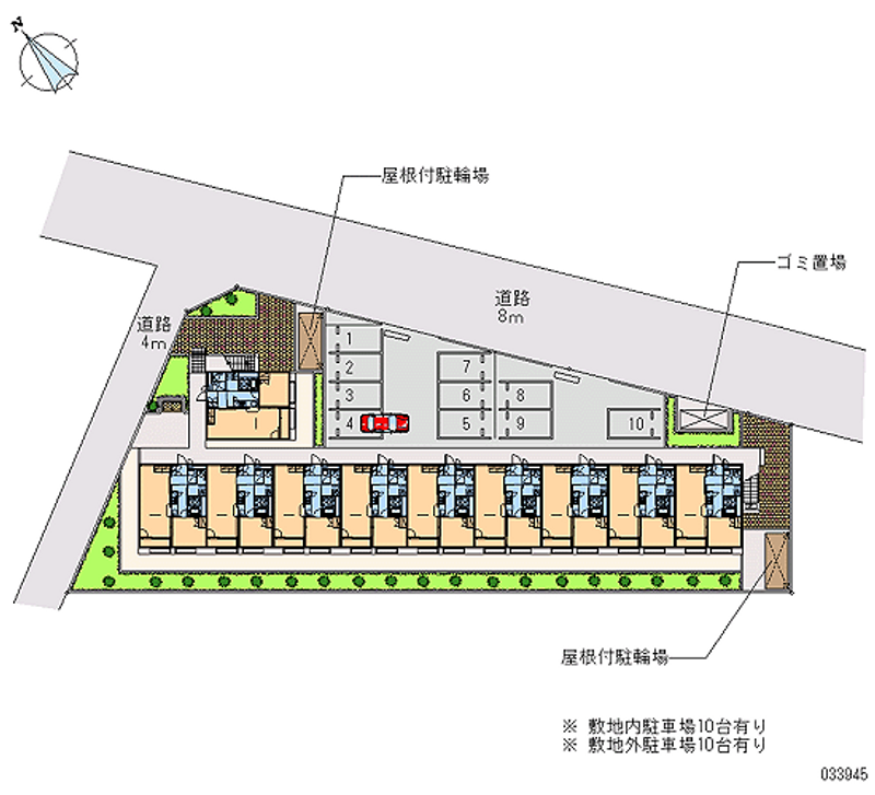 レオパレスカメリア 月極駐車場