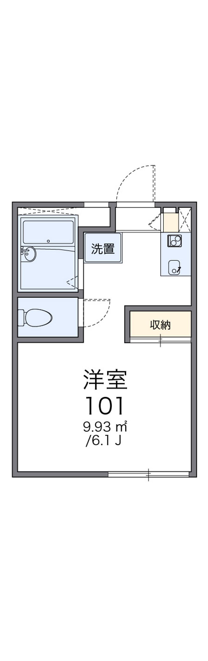 レオパレスアルカチコ 間取図