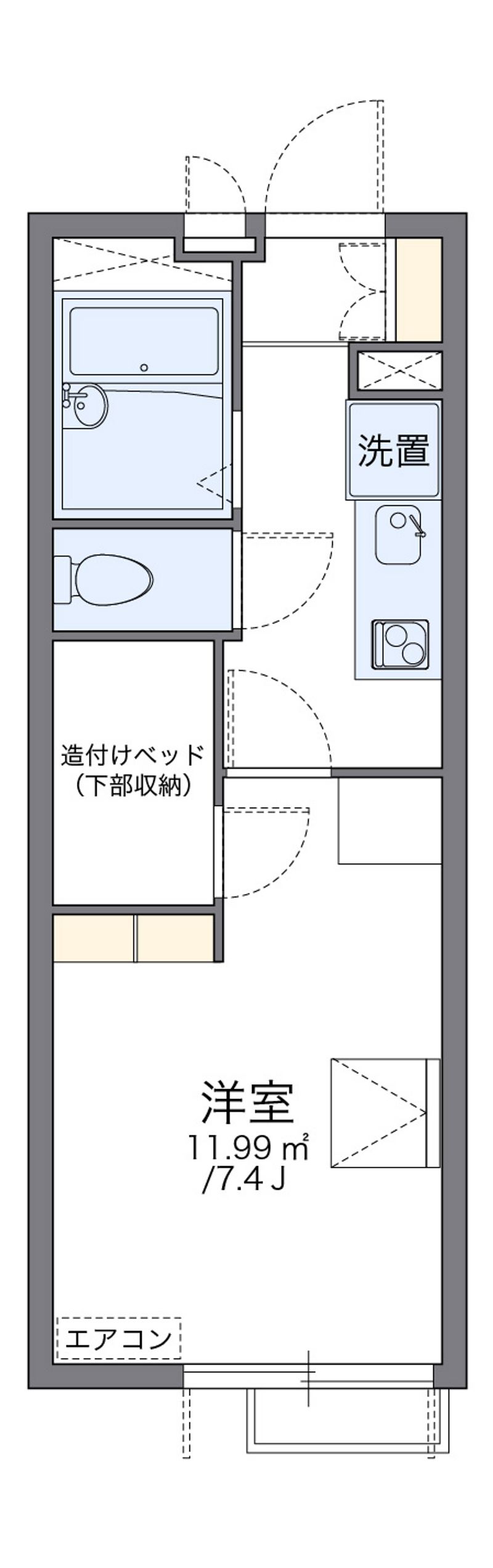 レオパレスピーチハイツ 間取図