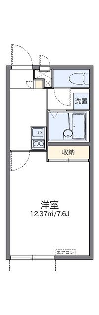 レオパレスオレンジヒルズ 間取り図