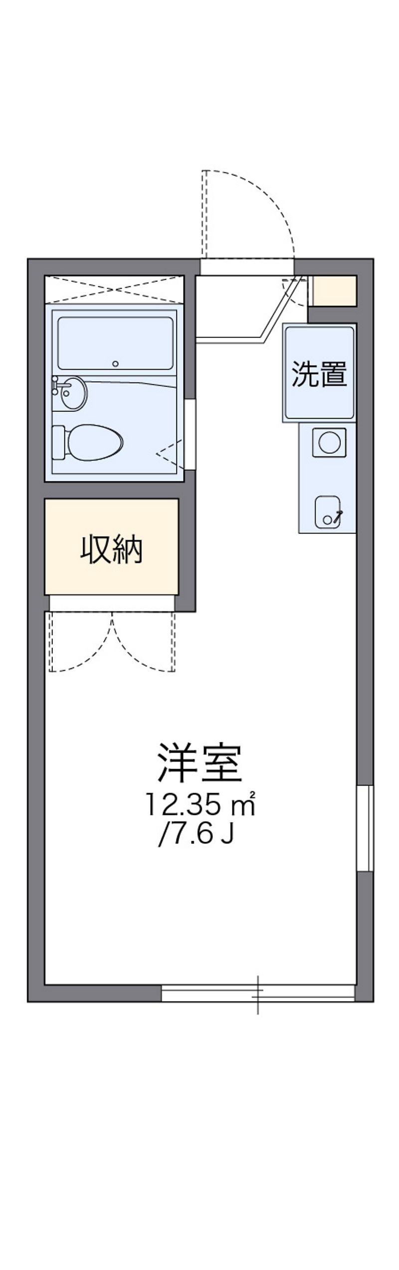 レオパレスこうべ山手 間取図