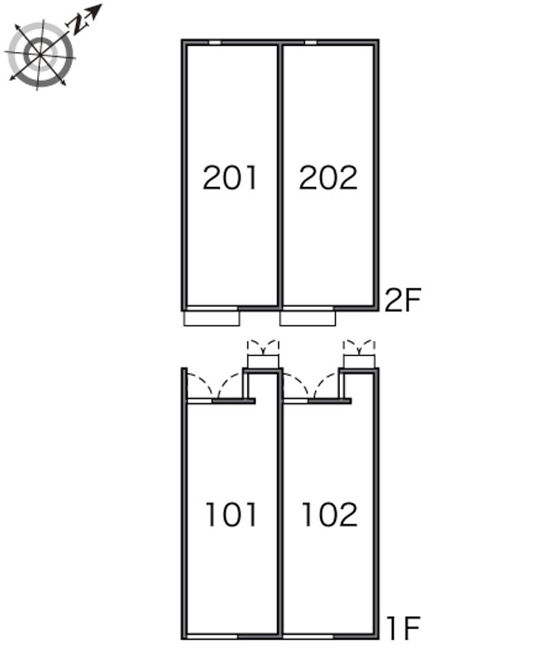 レオネクストまつおか２ 間取配置図