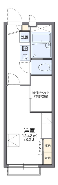 レオパレスこーぽ谷本Ⅱ 間取り図