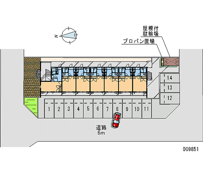 09851 Monthly parking lot