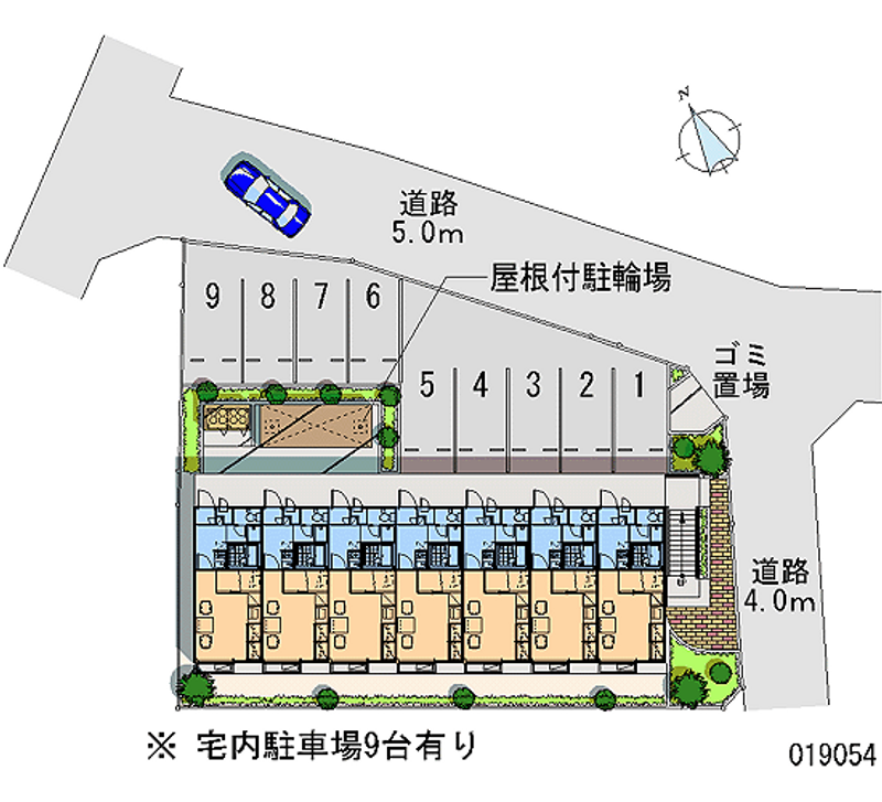 レオパレスフォンターナ 月極駐車場