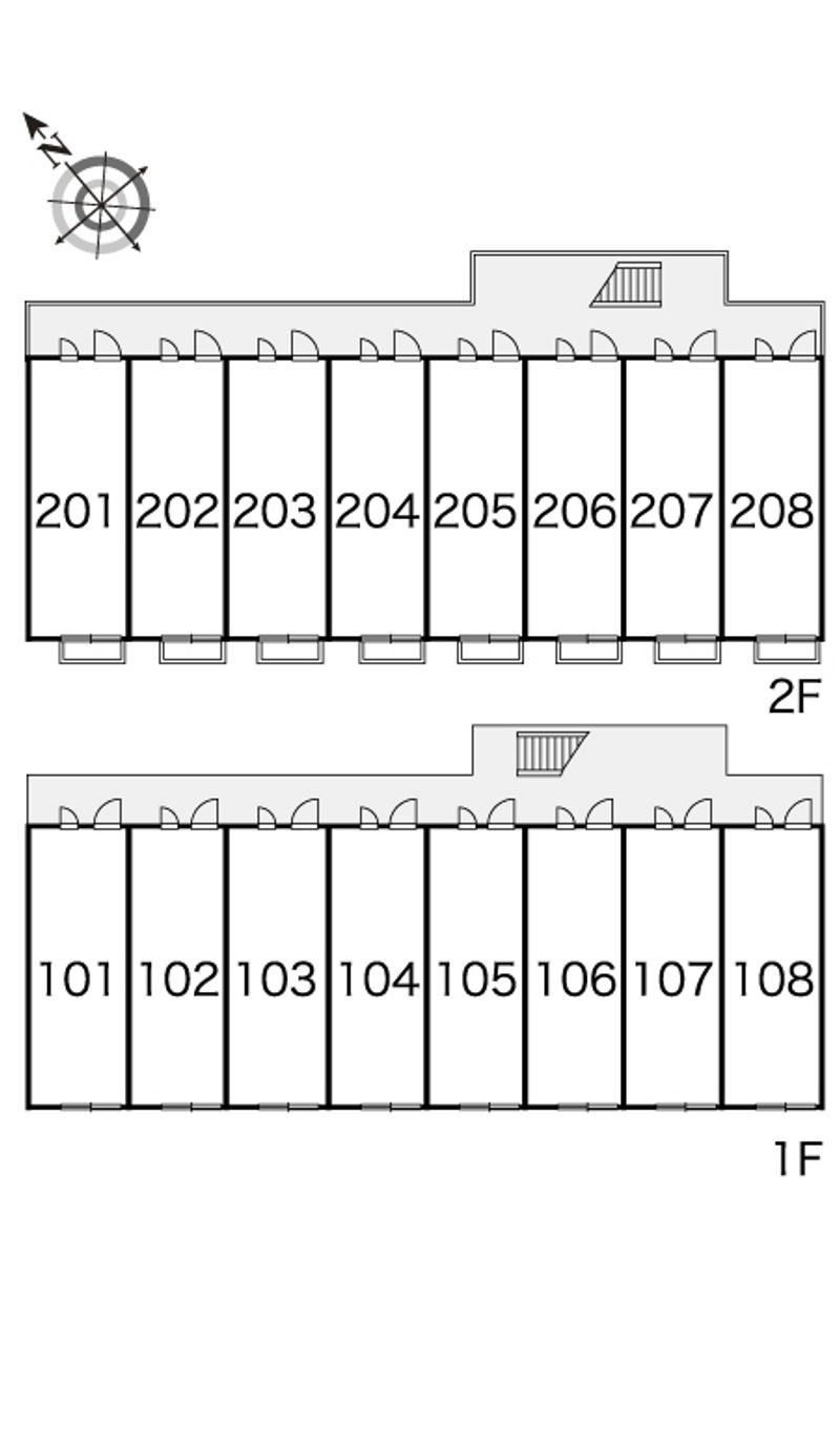 レオパレスパーシモン 間取り配置図
