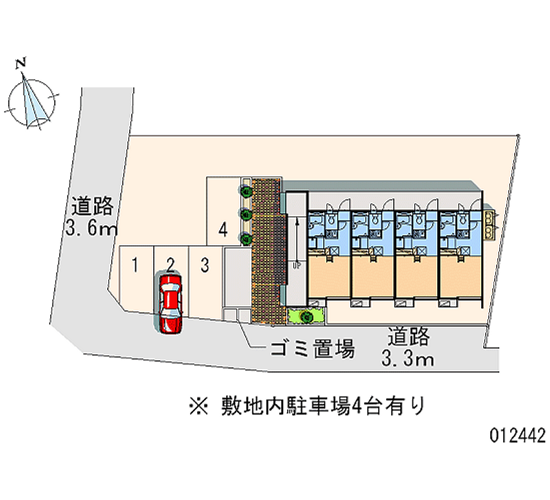 レオパレスＧＲＥＥＮＳＩＤＥ 月極駐車場