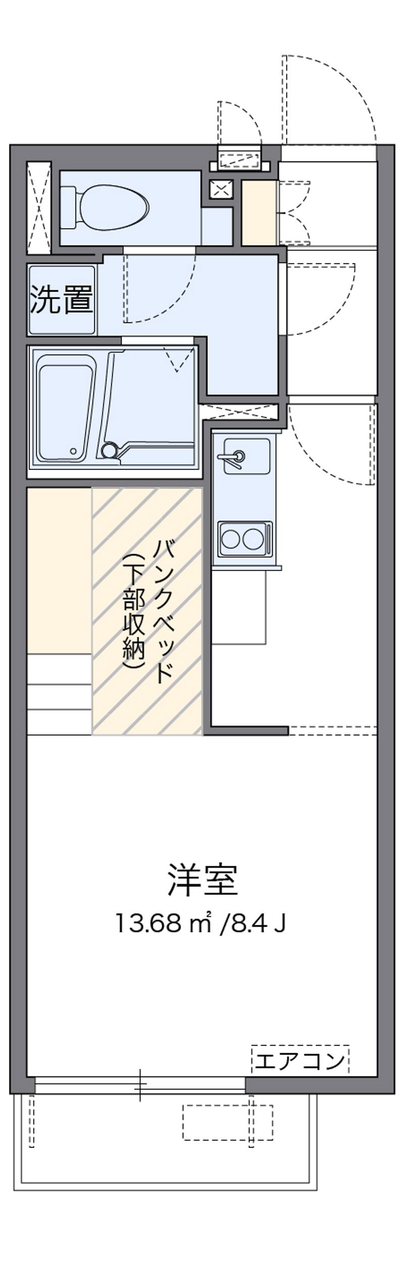 レオネクスト浪華Ⅲ 間取図