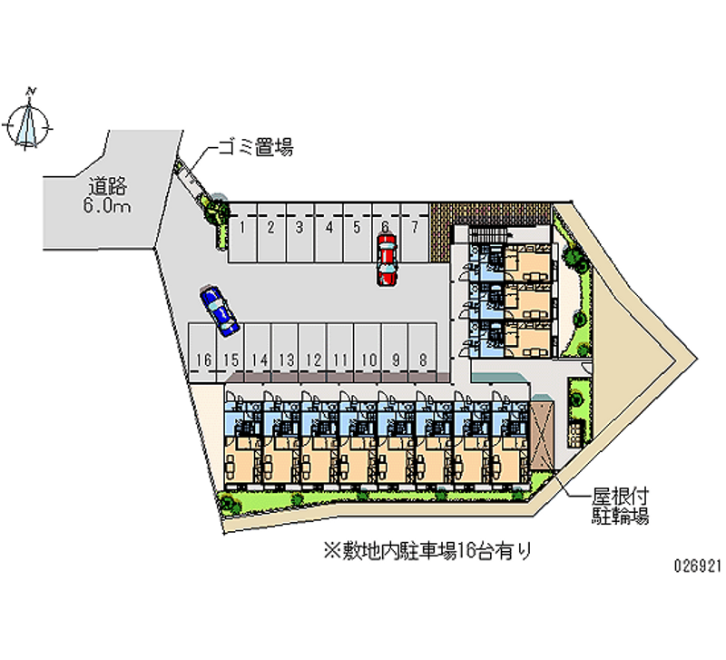 レオパレスＫ南片江 月極駐車場