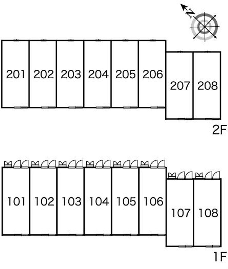 レオパレスネクスト 間取配置図