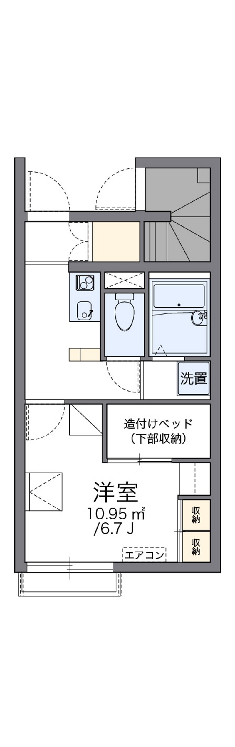 レオパレスＦＵＺＩＭＯＮ　Ａ 間取図