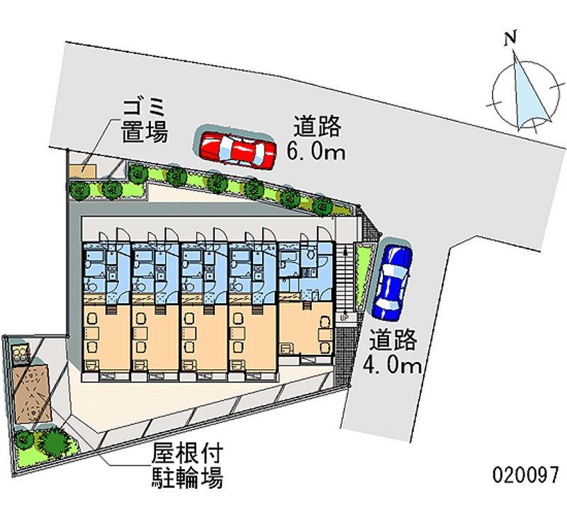レオパレス日和Ⅱ 区画図