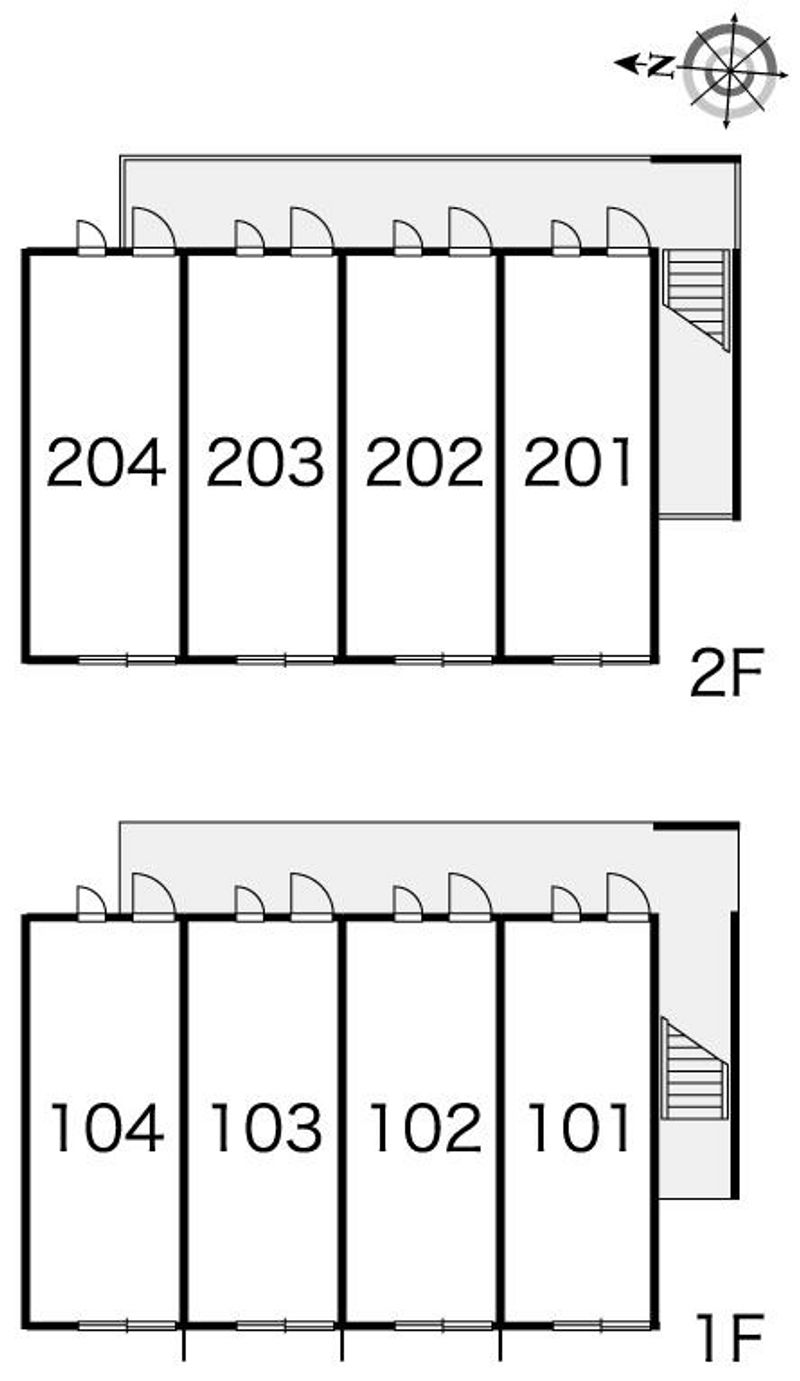 レオパレスオリーブ 間取配置図