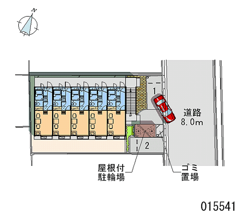 レオパレスシャンブル 区画図