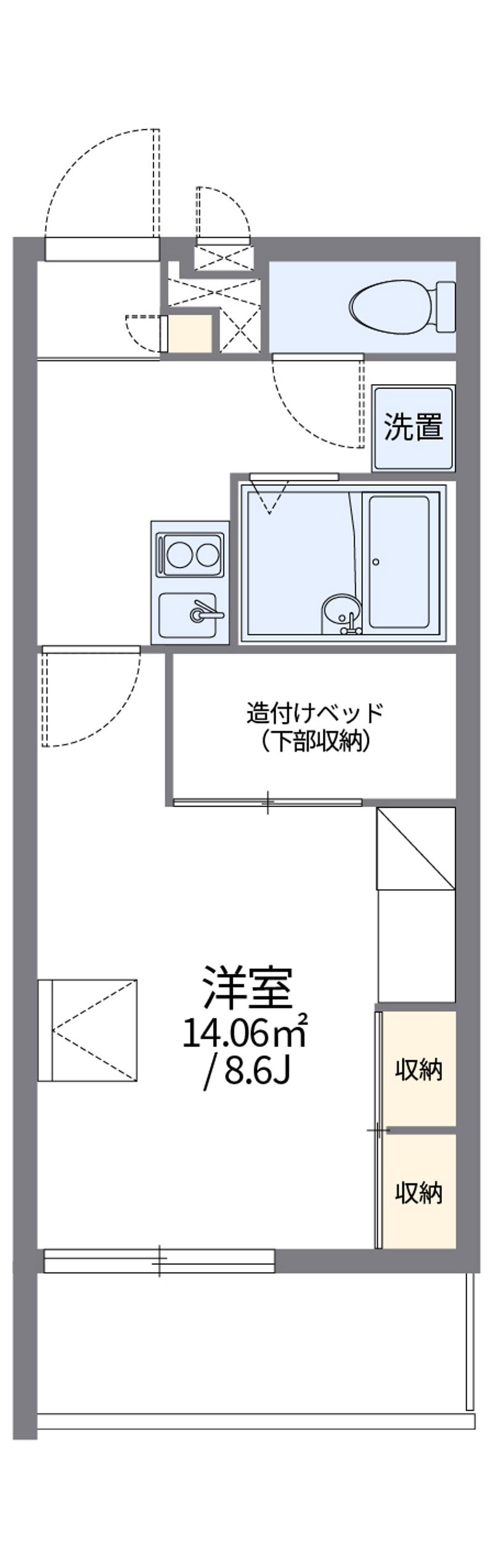 レオパレスフィガロ 間取図