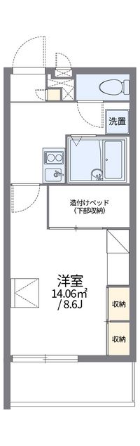 レオパレスフィガロ 間取り図