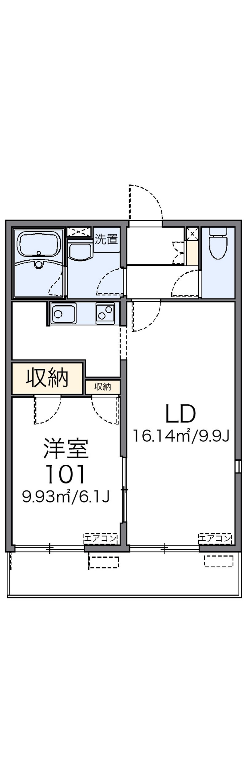 レオネクストゆずの木 間取図