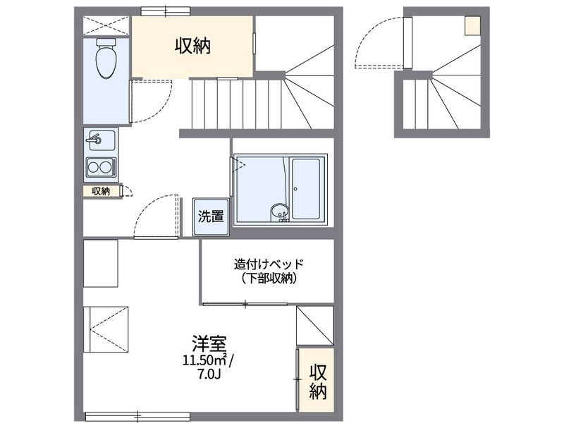 レオパレス津興 間取図
