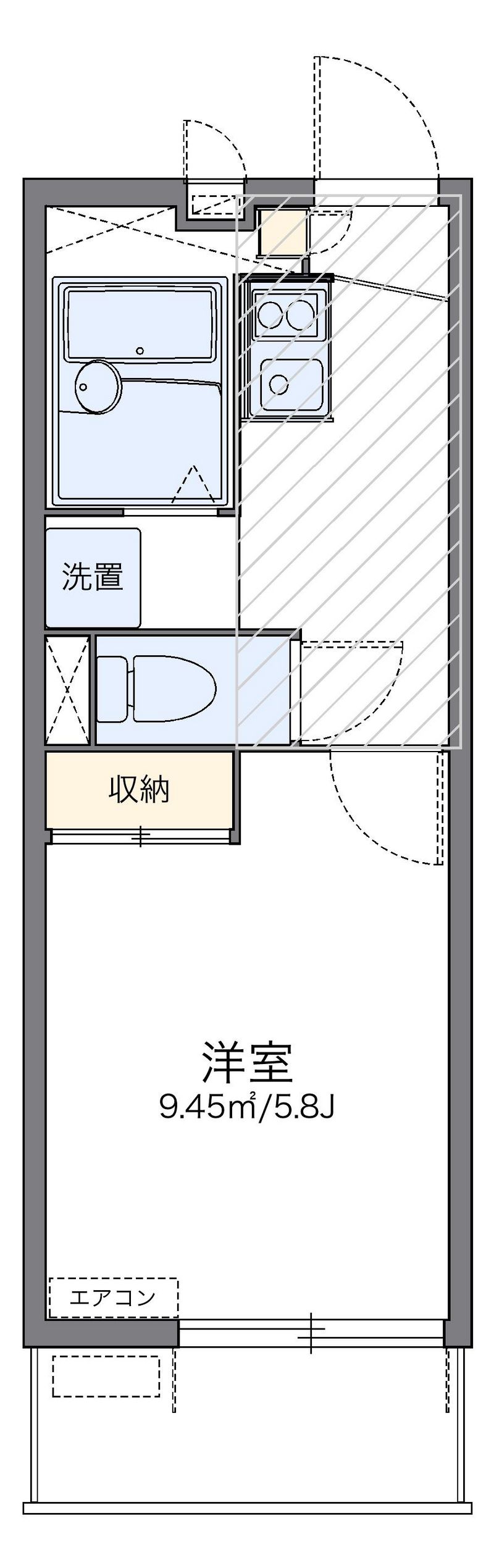 レオパレス翔 間取図