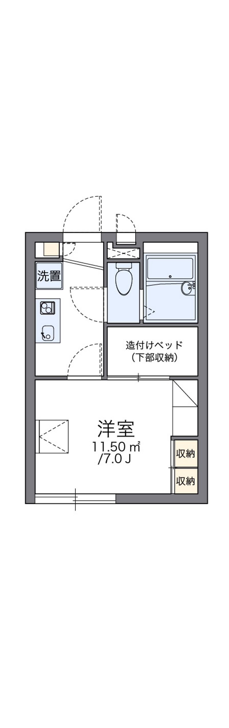 レオパレス昴 間取図