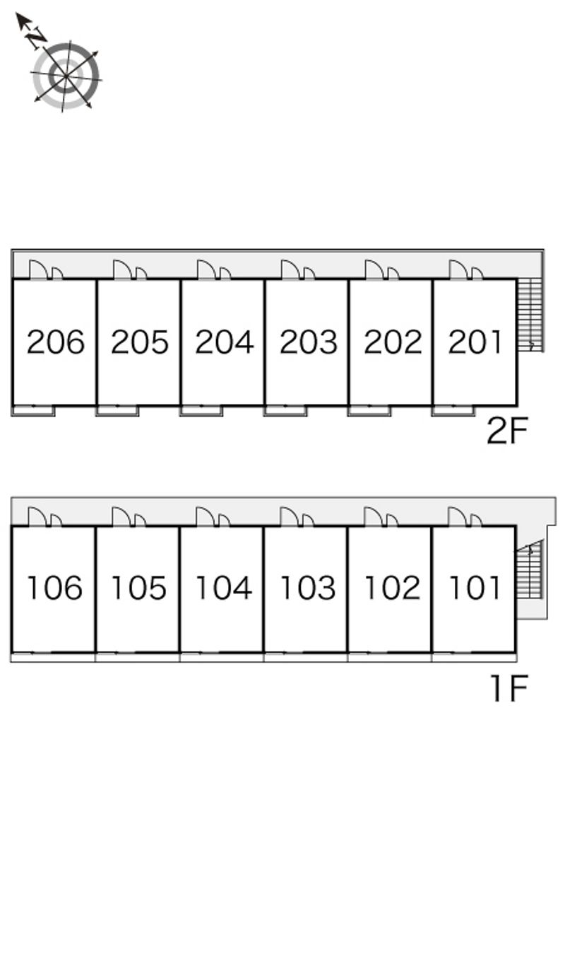 レオパレスルミエール 間取り配置図