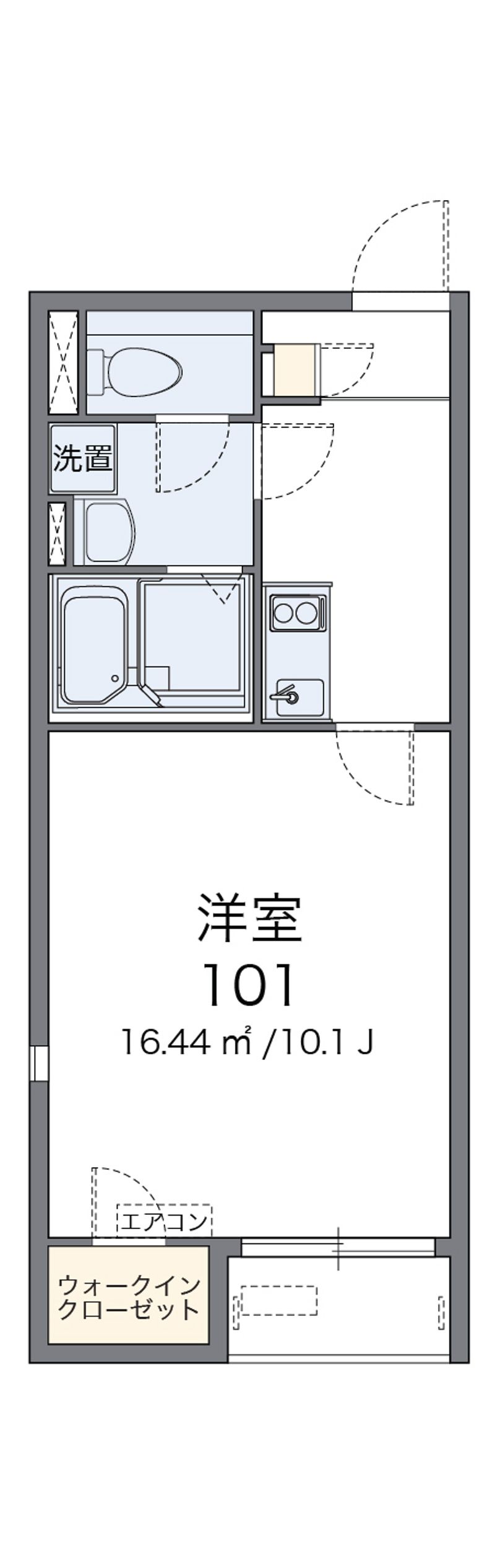 レオネクスト新組　Ⅱ 間取図