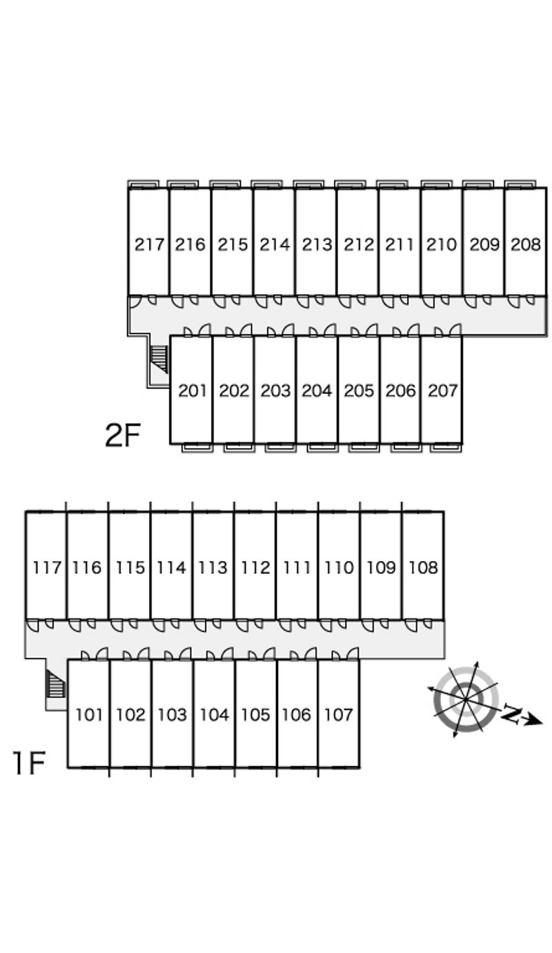 レオパレスＦＫⅡ 間取配置図