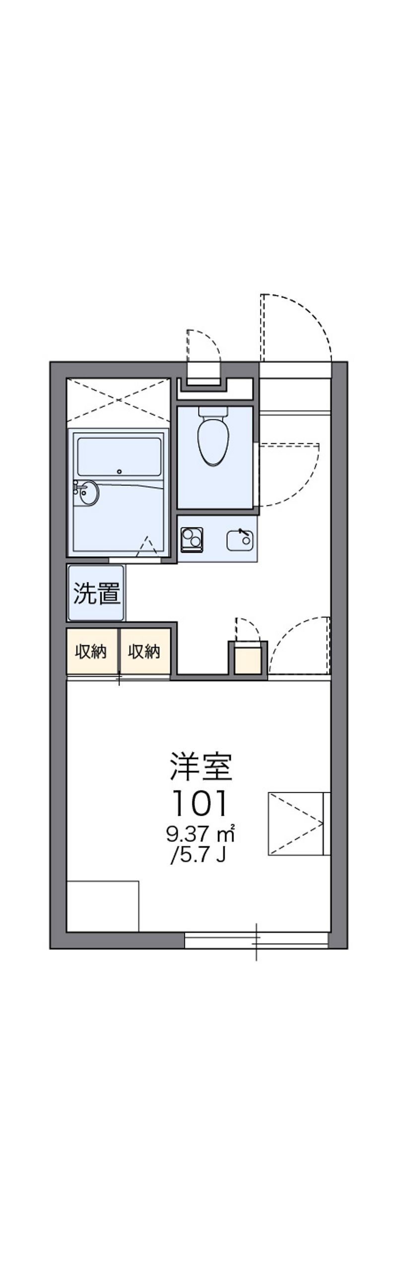 レオパレスエクレール 間取図