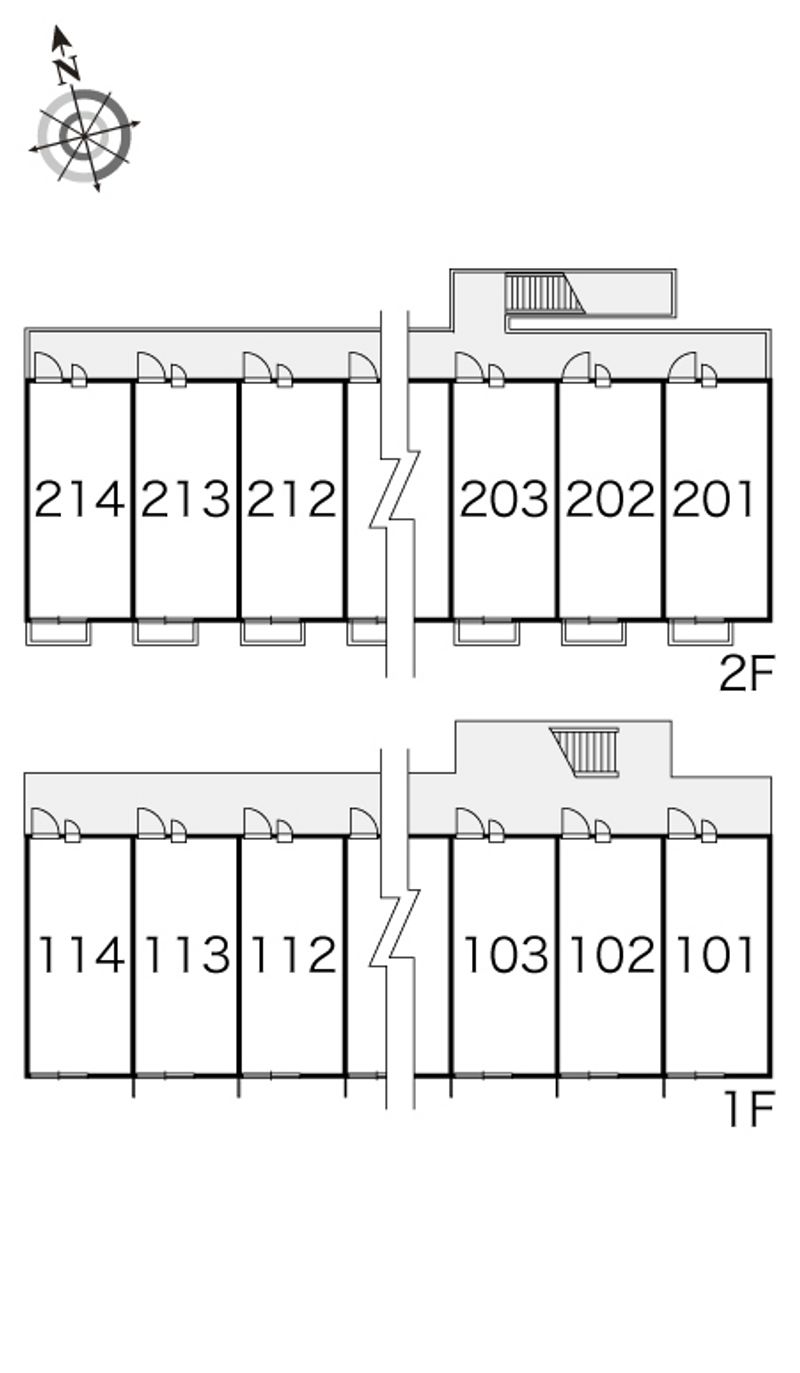 レオパレスハーモニー 間取配置図