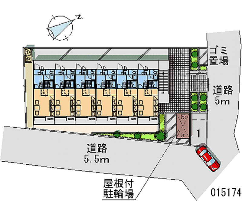 レオパレスグレイス 月極駐車場