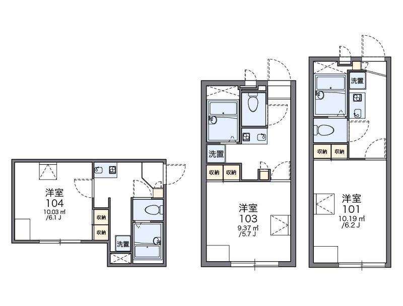 レオパレス和 間取図