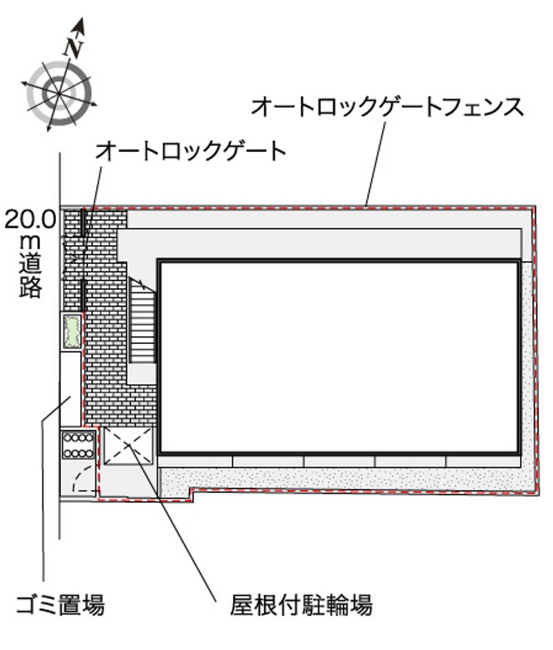 レオパレスコニファーⅡ 配置図