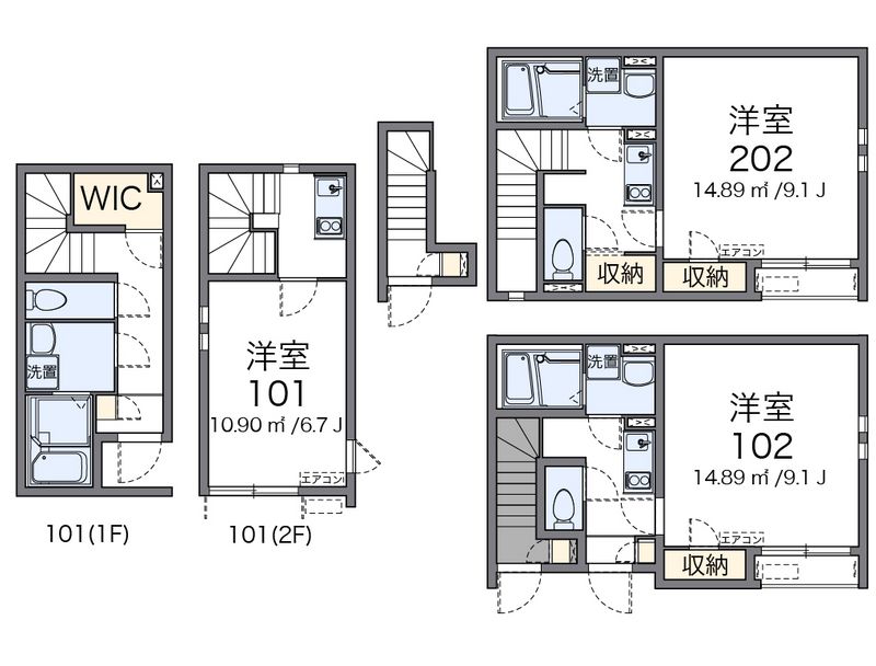 クレイノＬｏｃｏ千駄木 間取図