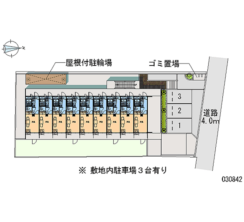 レオパレス南加賀屋 月極駐車場