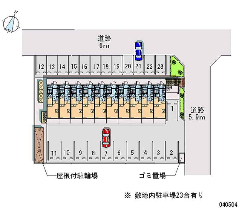 40504 Monthly parking lot