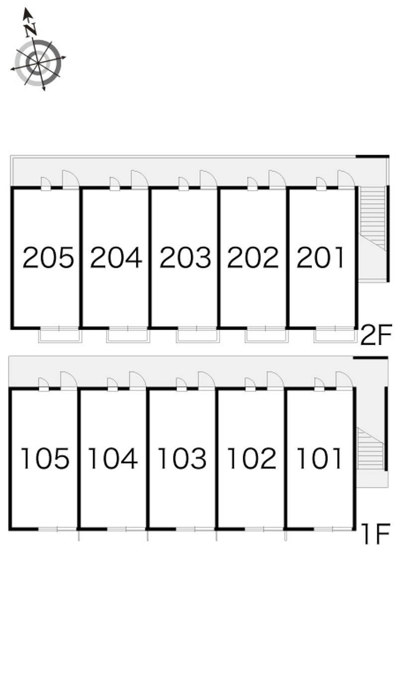 レオパレス都司　ハウス 間取り配置図
