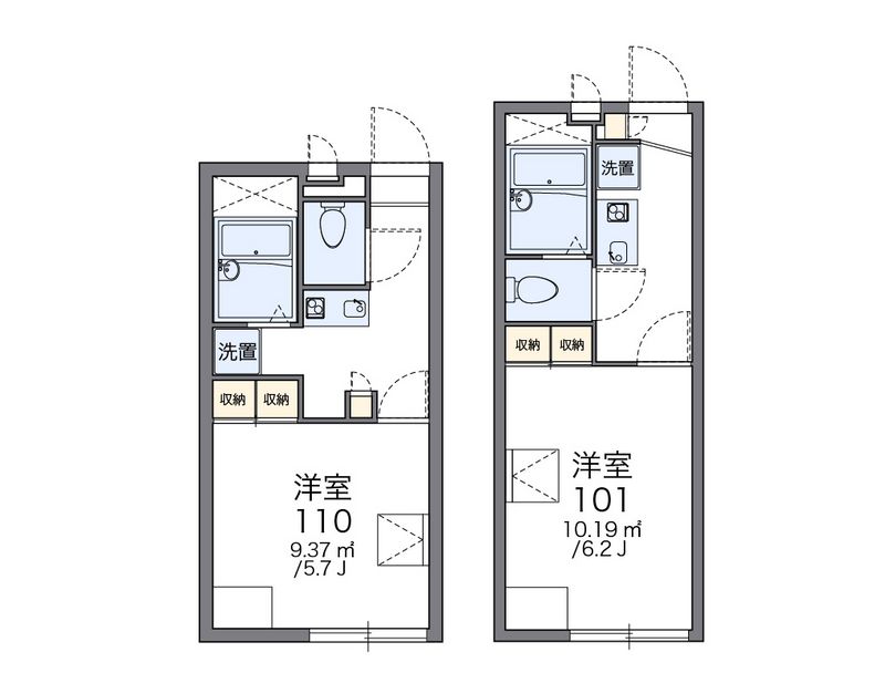 レオパレスアップヴィレッジ 間取図