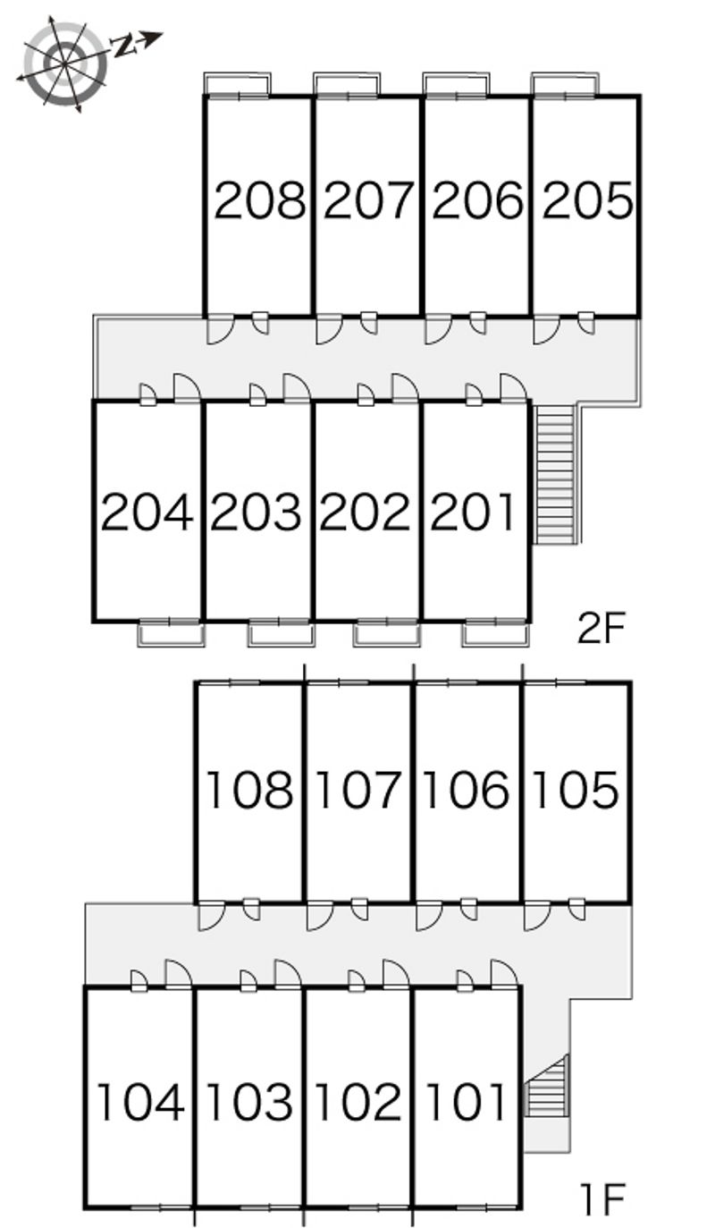 レオパレス翠風 間取り配置図