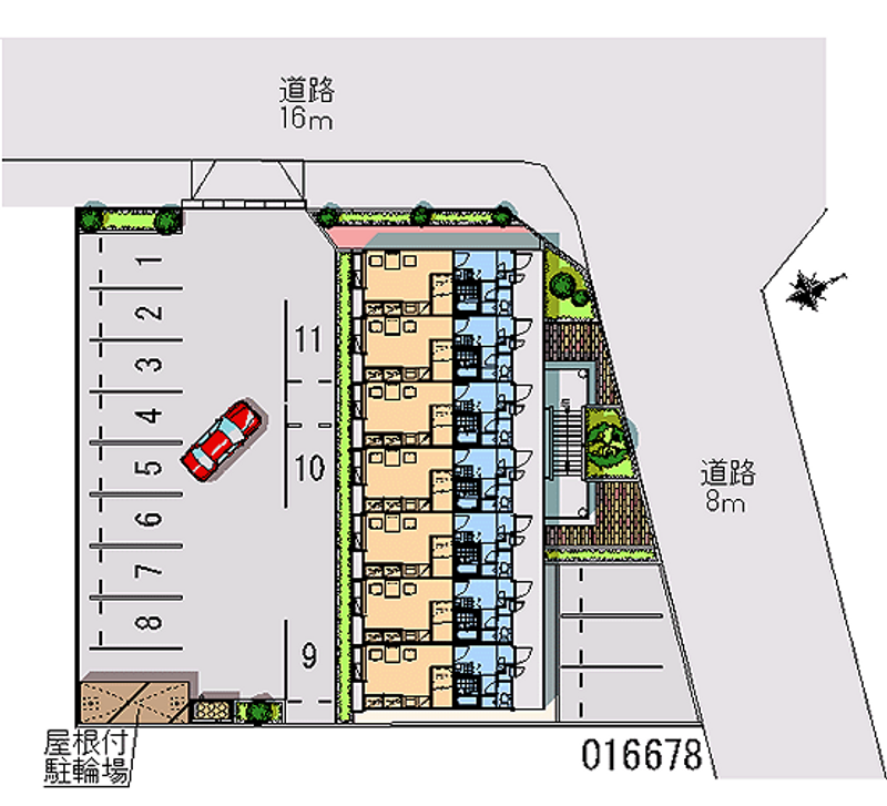 レオパレスマリーナ 月極駐車場