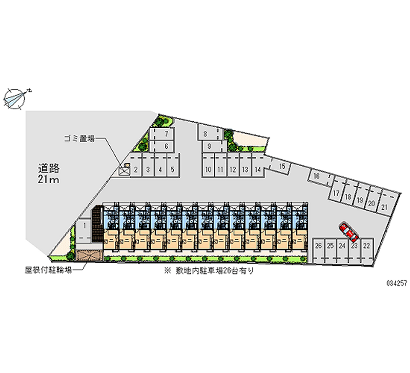 レオパレス清水Ⅱ 月極駐車場