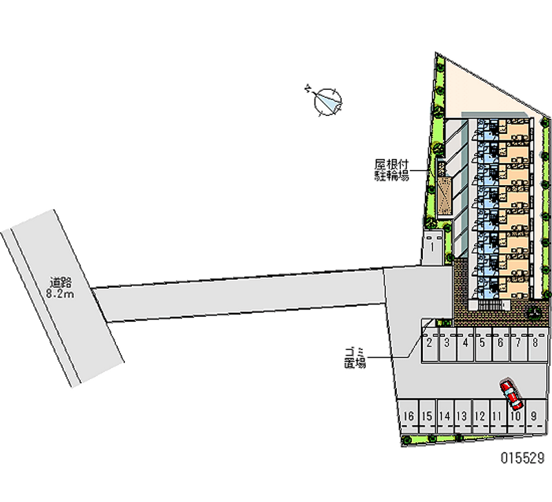 15529 Monthly parking lot