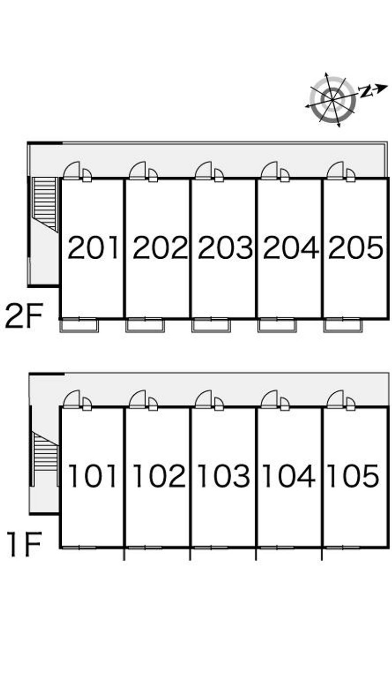 レオパレスヴェルドミールⅠ 間取配置図