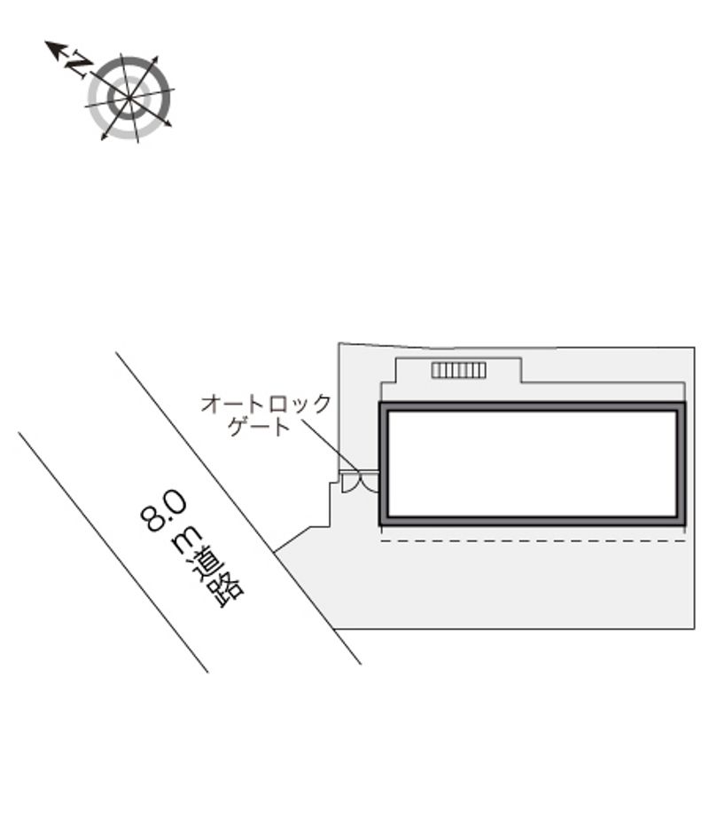 レオパレスエトワール朝日Ⅱ 配置図
