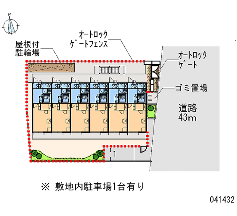 レオパレス加島サザンフェイス 区画図