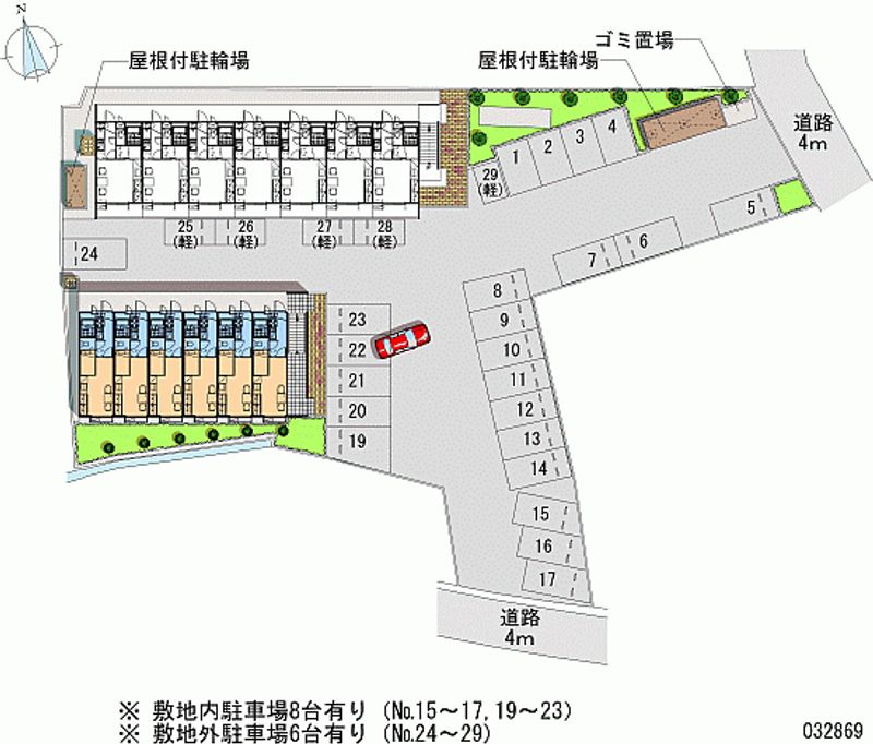 レオパレス西条 月極駐車場