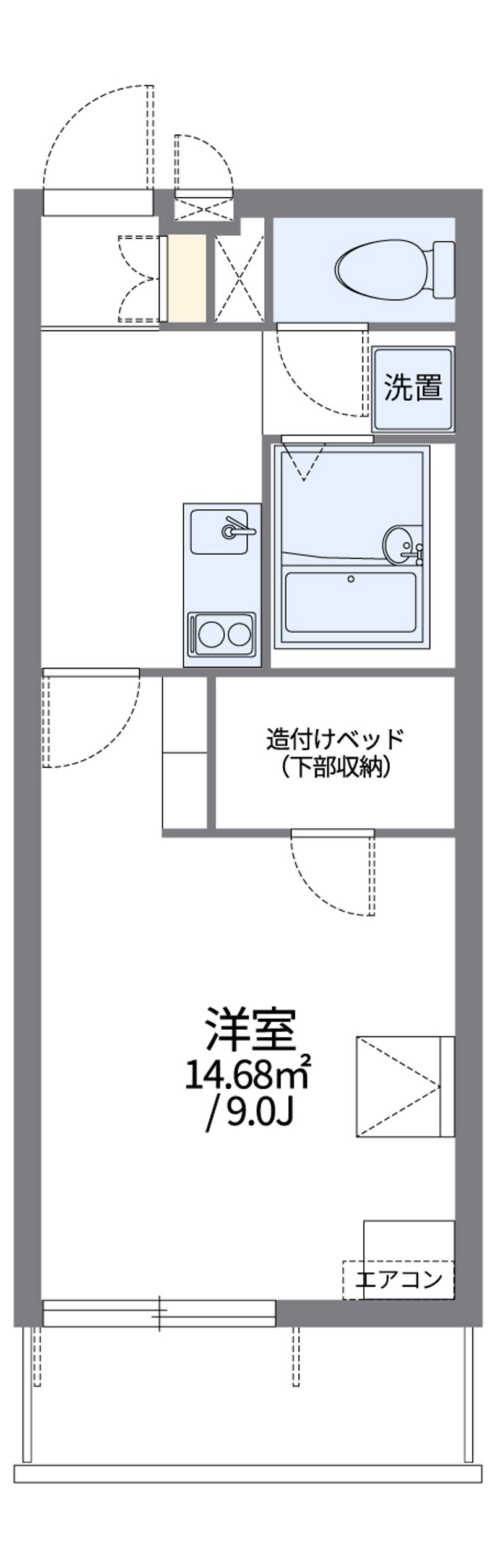 レオパレス真Ⅶ 間取図