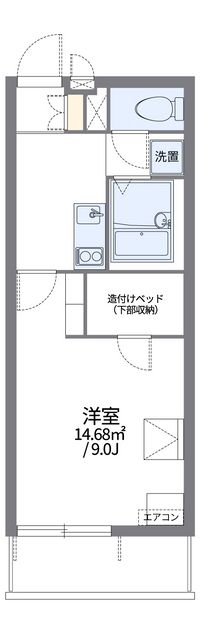 レオパレス真Ⅶ 間取り図